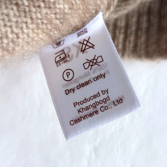 Khan Bogs Mongolian Cashmere Sweater Cardigan Women's Size XS - Picture 4 of 10